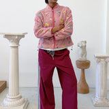 EMBROIDERED FLEECE JACKET - BLOSSOM EMBROIDERY