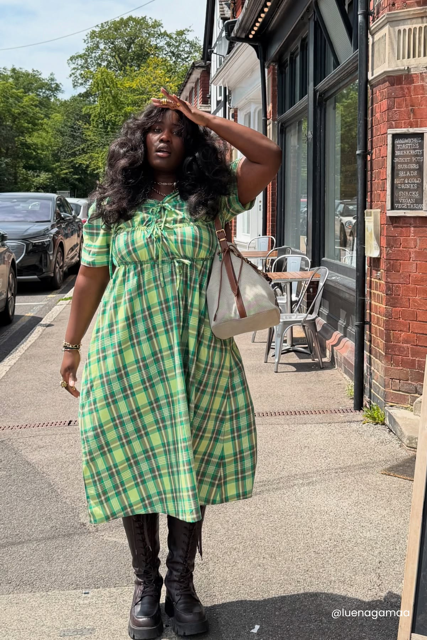 ALICE DRESS - PICNIC PLAID – Variety Hour Studio ALICE DRESS - PICNIC PLAID – Variety Hour Studio