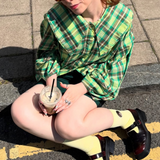 LULLABY BLOUSE - PICNIC PLAID