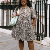 ALICE MINI DRESS - ZEBRA