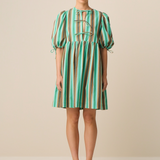 Rosso Reversible Dress - Airbrush Stripe