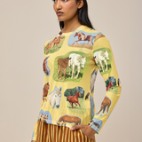 FIELD MESH TOP - HORSE GIRL