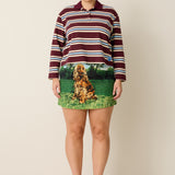 Margo Mini Skirt - Needlepoint Spaniel (Presale)