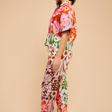LOUNGE BUTTON UP - TERRA FLORA PATCHWORK