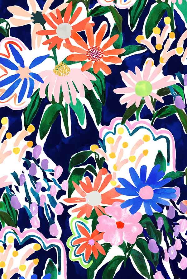 Variety Hour Honeymoon Bouquet Print, Designed by Cassie Byrnes